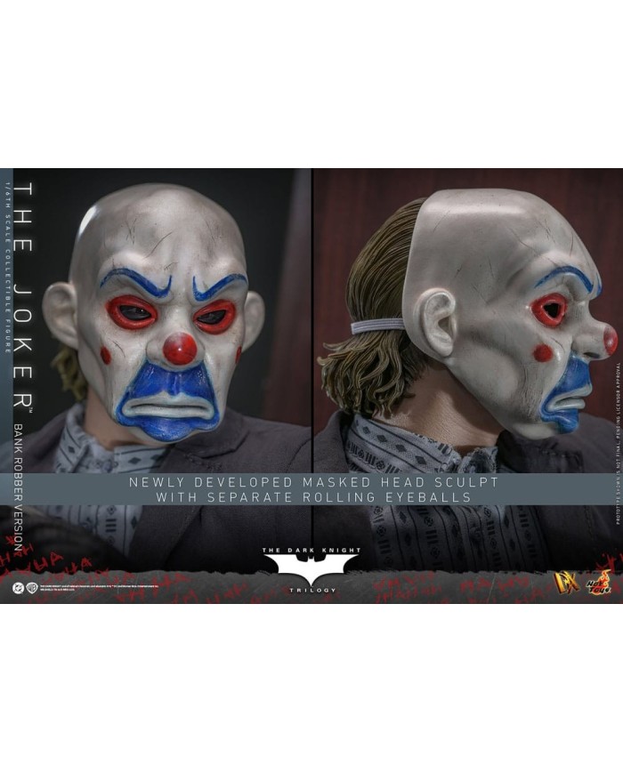 The Joker (Bank Robber Version) El Caballero oscuro Figura DX 1/6