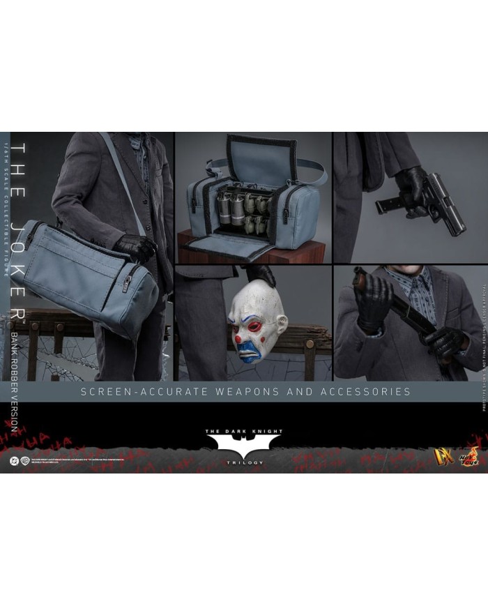 The Joker (Bank Robber Version) El Caballero oscuro Figura DX 1/6