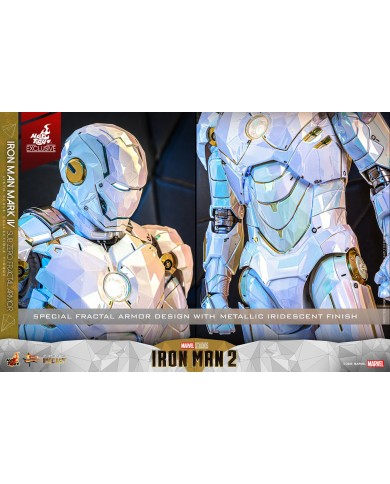 Iron Man Mark IV Sub-Zero Fractal Armor Hot Toys Exclusive Figura 1/6 Iron Man 2 Movie Masterpiece Diecast