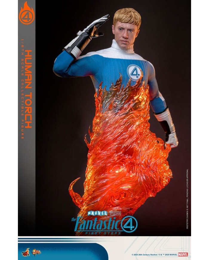 Human Torch Los Cuatro Fantásticos: primeros pasos Figura Movie Masterpiece 1/6