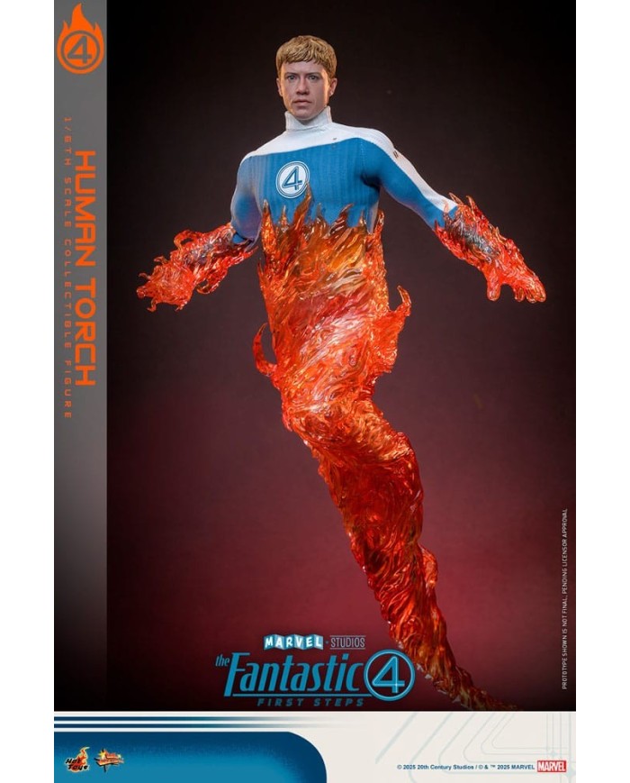 Human Torch Los Cuatro Fantásticos: primeros pasos Figura Movie Masterpiece 1/6
