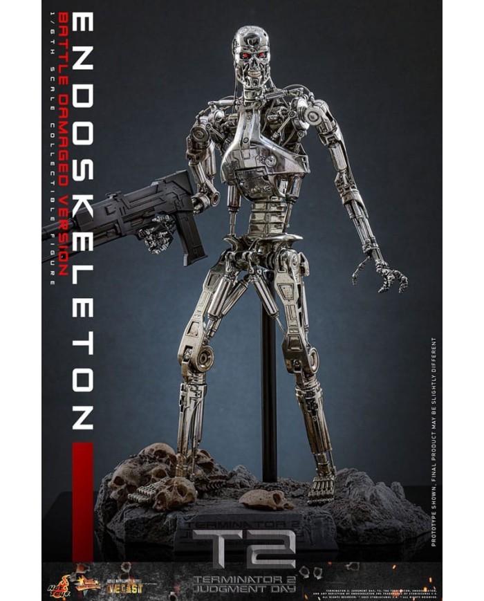 Endoesqueleto (Battle Damaged Version) Terminator 2: el juicio final Figura Movie Masterpiece Die-cast 1/6