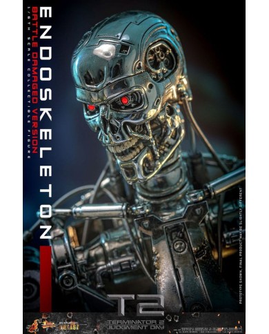 Endoesqueleto (Battle Damaged Version) Terminator 2: el juicio final Figura Movie Masterpiece Die-cast 1/6