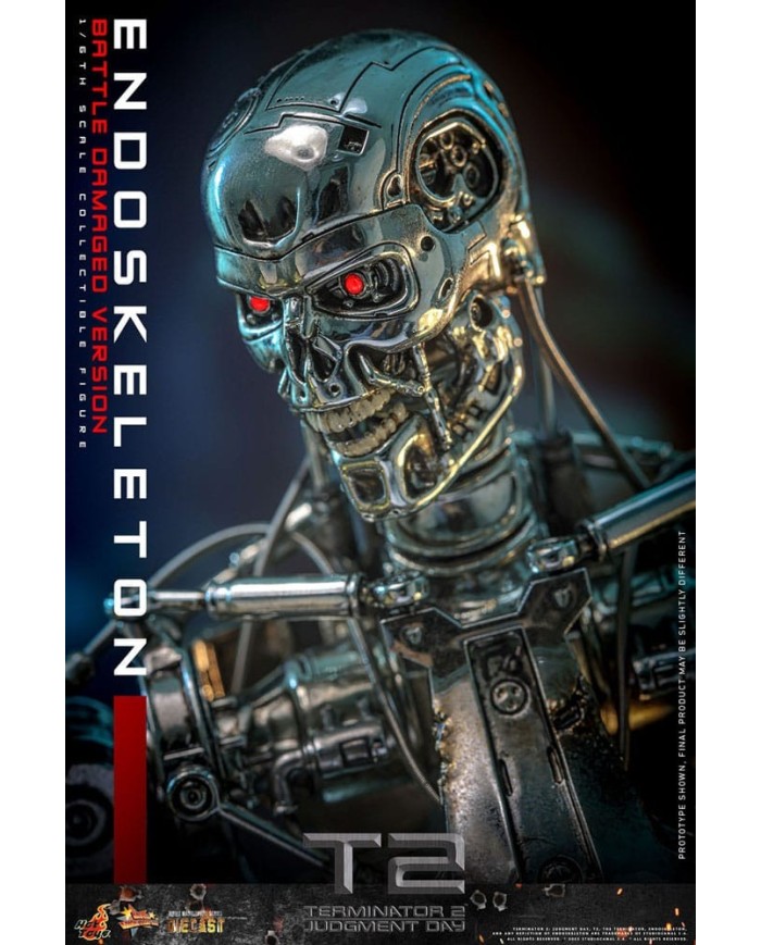Endoesqueleto (Battle Damaged Version) Terminator 2: el juicio final Figura Movie Masterpiece Die-cast 1/6