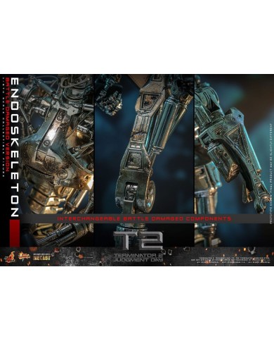 Endoesqueleto (Battle Damaged Version) Terminator 2: el juicio final Figura Movie Masterpiece Die-cast 1/6