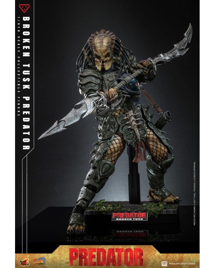 Broken Tusk Predator Alien vs. Predator Figura Comic Masterpiece 1/6