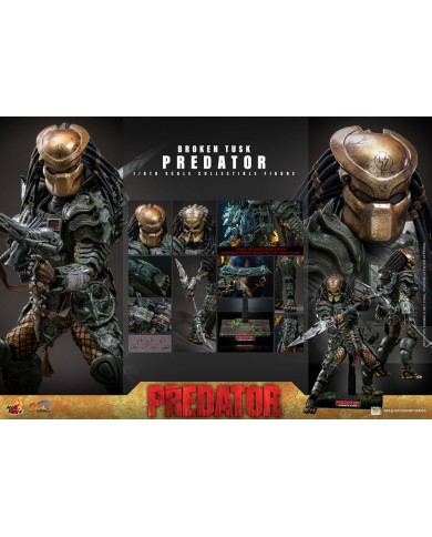 Broken Tusk Predator Alien vs. Predator Figura Comic Masterpiece 1/6