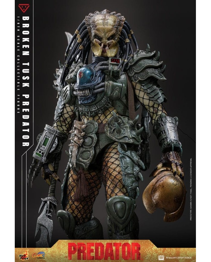 Broken Tusk Predator Alien vs. Predator Figura Comic Masterpiece 1/6