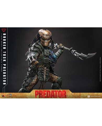 Broken Tusk Predator Alien vs. Predator Figura Comic Masterpiece 1/6