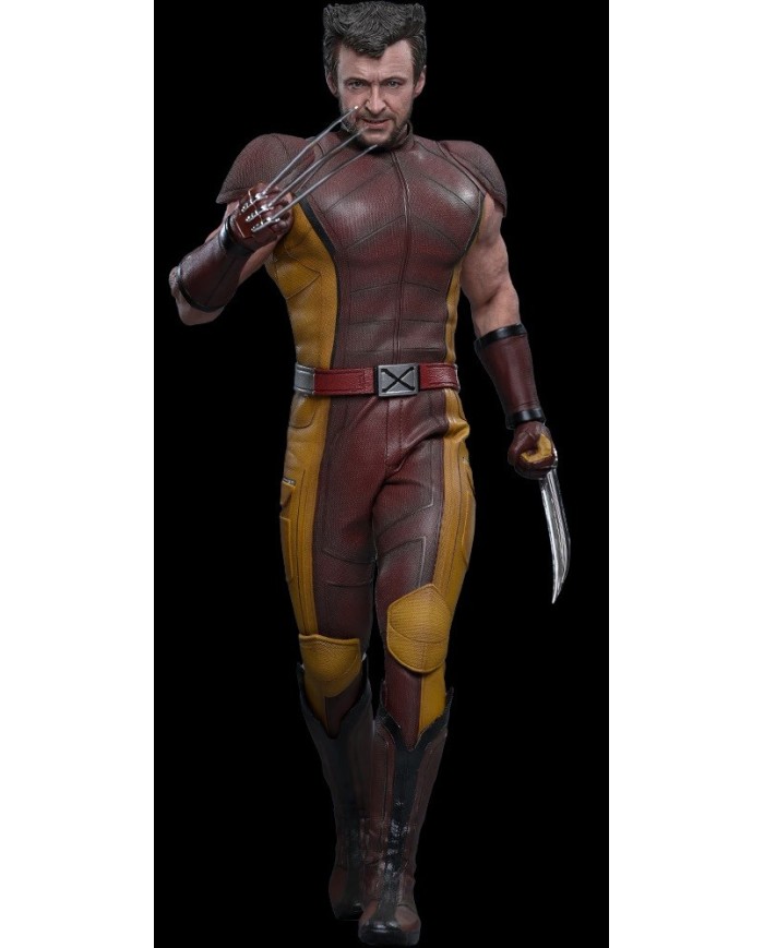 Wolverine (Classic Brown and Tan) Hot Toys Exclusive Deadpool & Wolverine Movie Masterpiece Action Figure 1/6