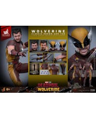 Wolverine (Classic Brown and Tan) Hot Toys Exclusive Deadpool & Wolverine Movie Masterpiece Action Figure 1/6