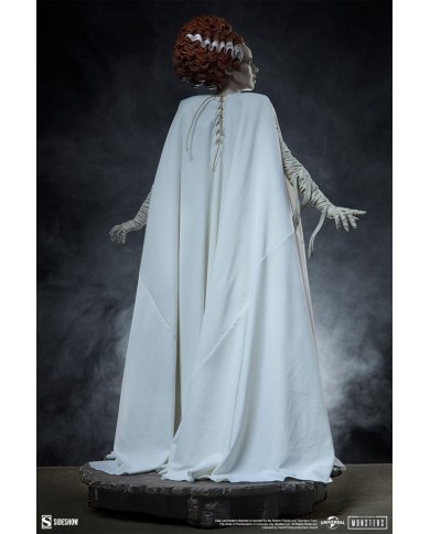 The Bride of Frankenstein (Fabric Costume) La novia de Frankenstein Estatua Premium Format Mixed Media