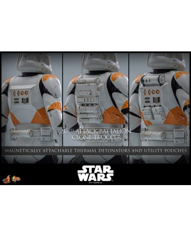 212th Attack Battalion Clone Trooper Deluxe Version Star Wars: The Clone Wars Figura 1/6