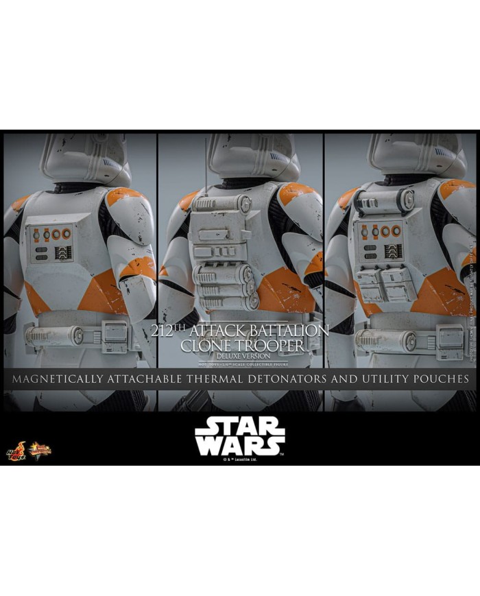 212th Attack Battalion Clone Trooper Deluxe Version Star Wars: The Clone Wars Figura 1/6
