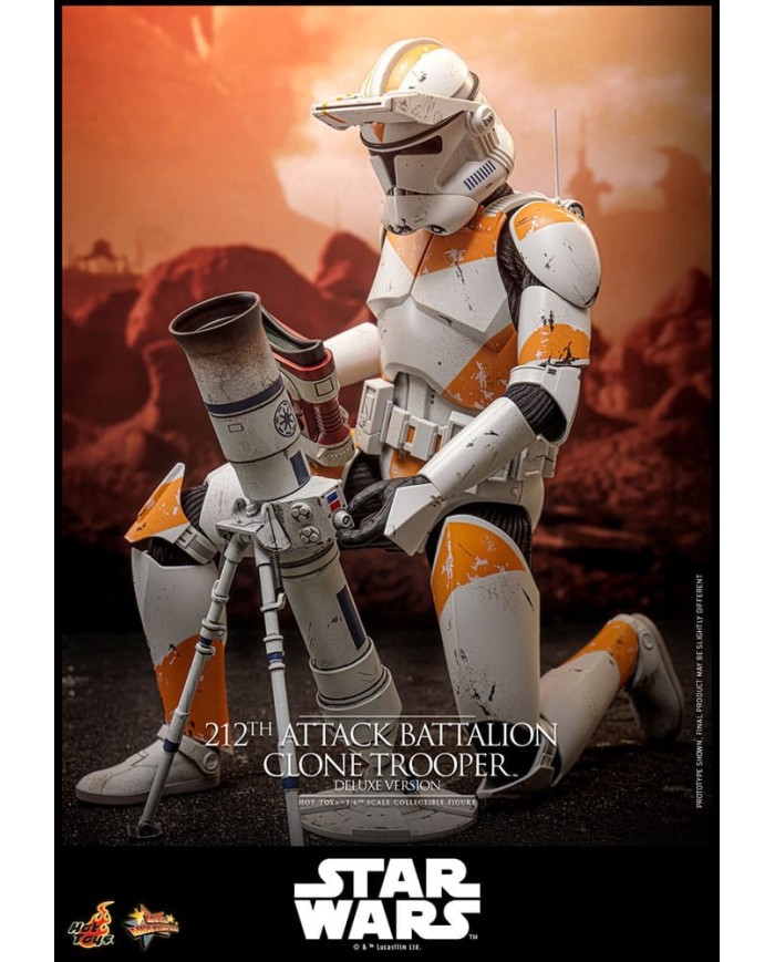 212th Attack Battalion Clone Trooper Deluxe Version Star Wars: The Clone Wars Figura 1/6