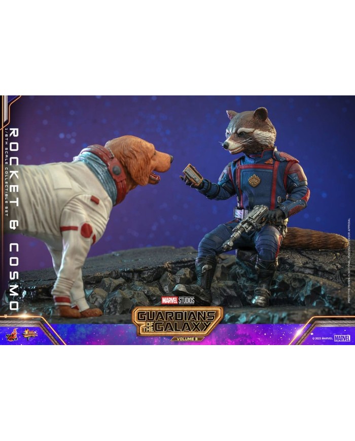 Rocket & Cosmo Guardianes de la Galaxia vol. 3 Figuras Movie Masterpiece 1/6
