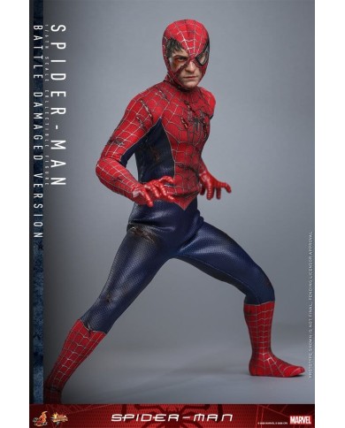 Spider-Man Battle Damaged Version Figura Movie Masterpiece 1/6