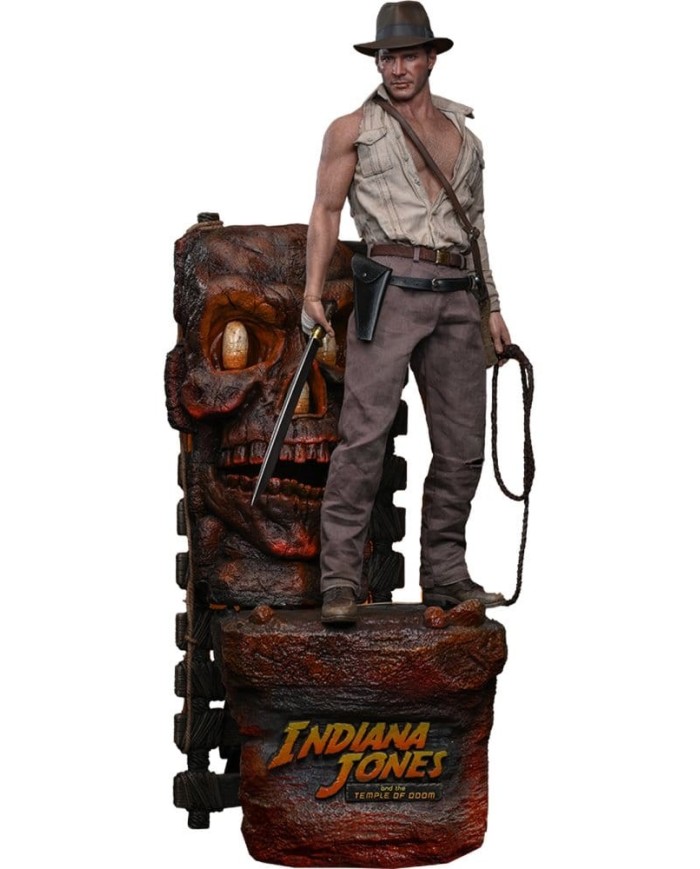 Indiana Jones Deluxe Version Indiana Jones Temple of Doom Figura Movie Masterpiece 1/6