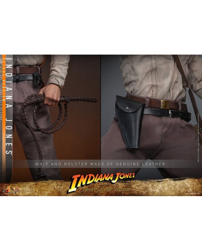 Indiana Jones Deluxe Version Indiana Jones Temple of Doom Figura Movie Masterpiece 1/6