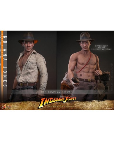Indiana Jones Deluxe Version Indiana Jones Temple of Doom Figura Movie Masterpiece 1/6