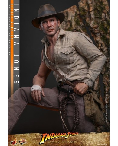 Indiana Jones Deluxe Version Indiana Jones Temple of Doom Figura Movie Masterpiece 1/6
