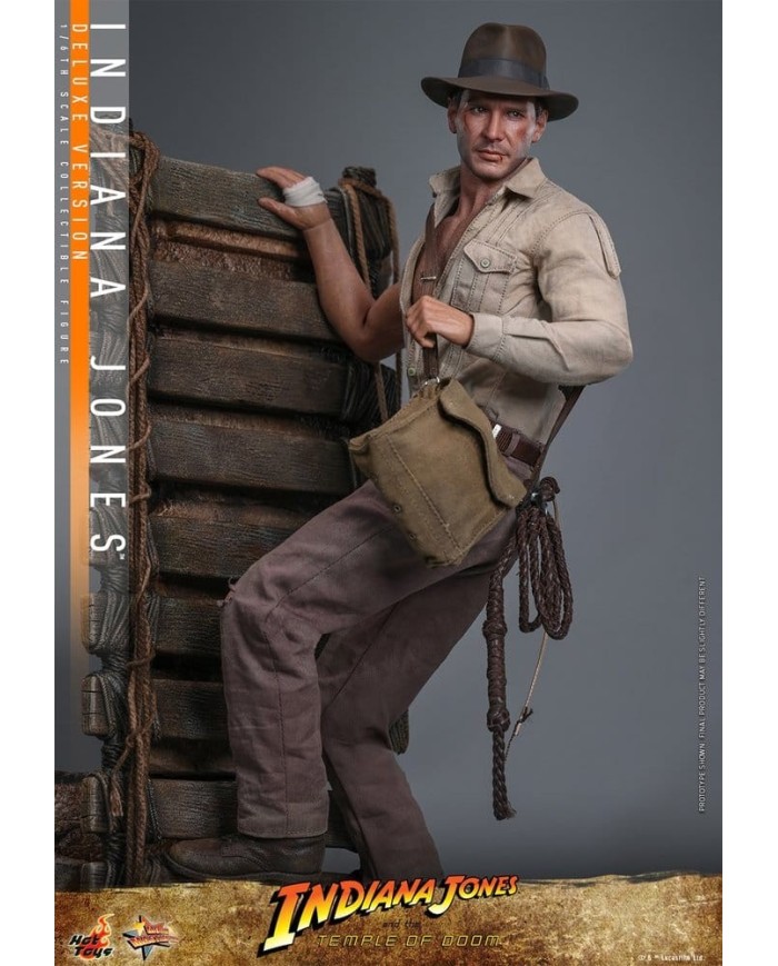 Indiana Jones Deluxe Version Indiana Jones Temple of Doom Figura Movie Masterpiece 1/6