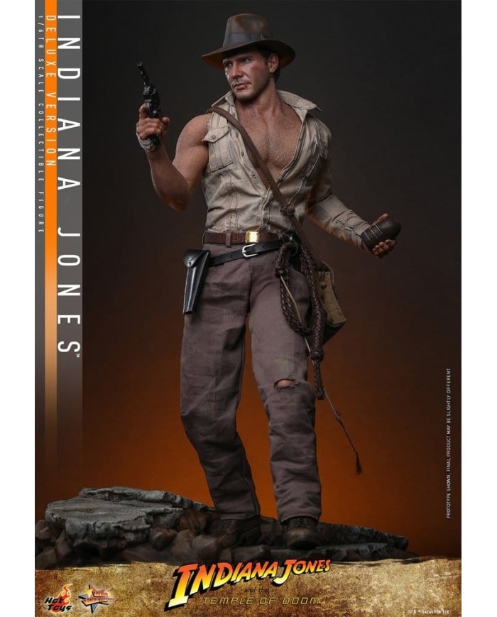 Indiana Jones Deluxe Version Indiana Jones Temple of Doom Figura Movie Masterpiece 1/6