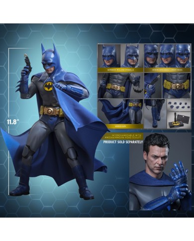 Batman (Blue & Grey Suit) Limited Edition Hot Toys Exclusive The Flash Movie Masterpiece Action Figure 1/6