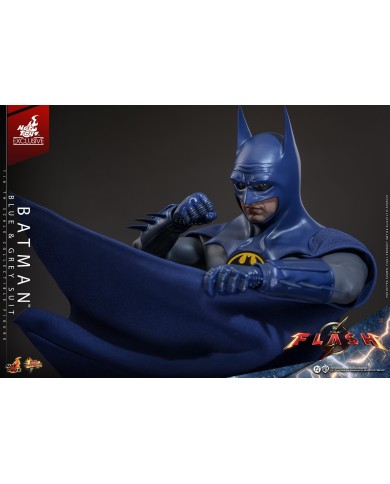 Batman (Blue & Grey Suit) Limited Edition Hot Toys Exclusive The Flash Movie Masterpiece Action Figure 1/6