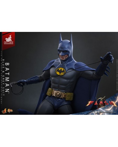 Batman (Blue & Grey Suit) Limited Edition Hot Toys Exclusive The Flash Movie Masterpiece Action Figure 1/6