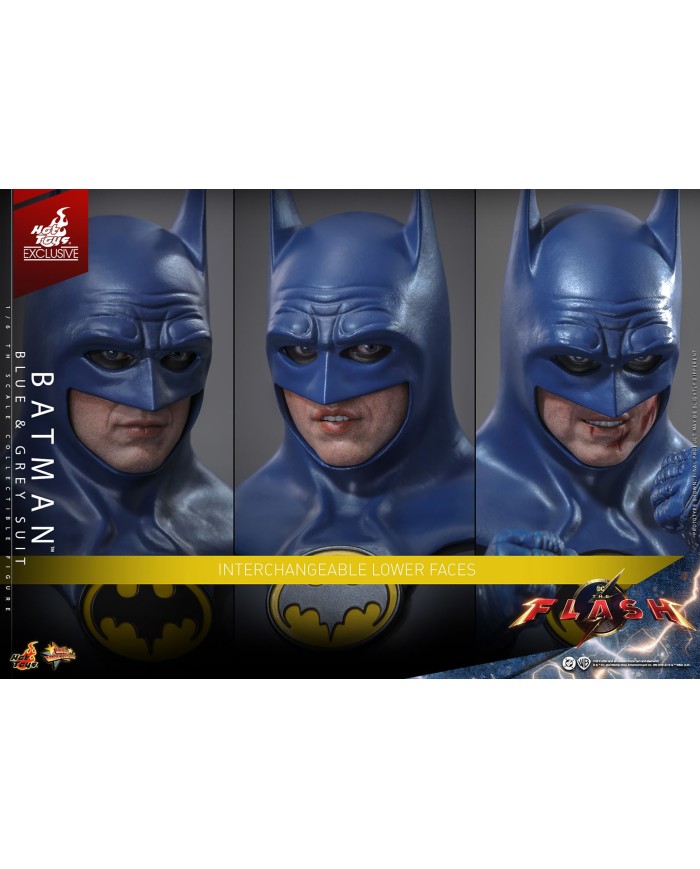 Batman (Blue & Grey Suit) Limited Edition Hot Toys Exclusive The Flash Movie Masterpiece Action Figure 1/6