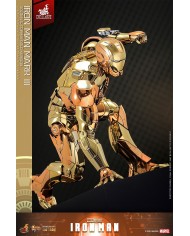 Iron Man Mark III (Golden & Copper Gold Version) Hot Toys Exclusive Iron Man Movie Masterpiece Diecast Action Figure 1/6