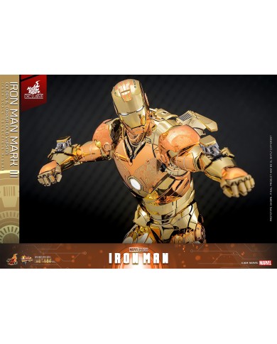 Iron Man Mark III (Golden & Copper Gold Version) Hot Toys Exclusive Iron Man Movie Masterpiece Diecast Action Figure 1/6