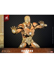 Iron Man Mark III (Golden & Copper Gold Version) Hot Toys Exclusive Iron Man Movie Masterpiece Diecast Action Figure 1/6