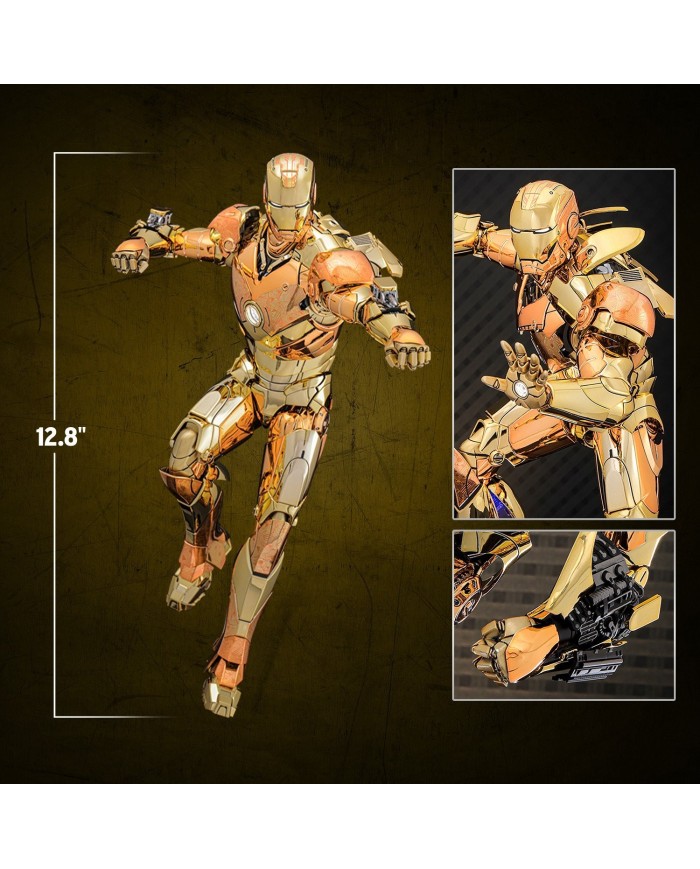 Iron Man Mark III (Golden & Copper Gold Version) Hot Toys Exclusive Iron Man Movie Masterpiece Diecast Action Figure 1/6
