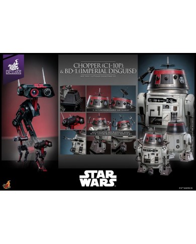 Chopper C1-10P & BD-1 Imperial Disguise Star Wars Figura Set 1/6