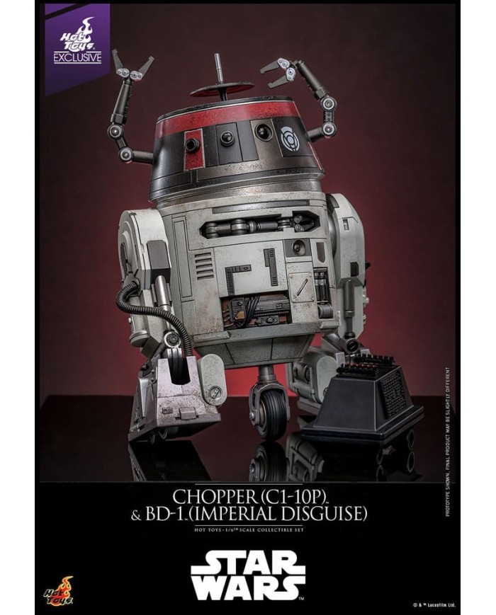 Chopper C1-10P & BD-1 Imperial Disguise Star Wars Figura Set 1/6