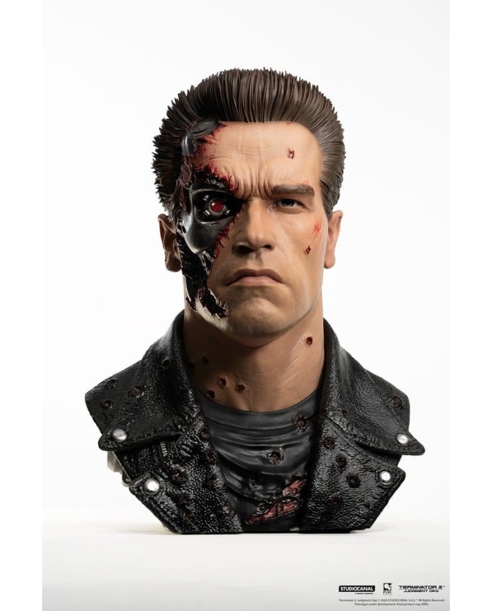 T-800 Model 101 Battle Damaged Art Mask Terminator 2 Replik 1/1