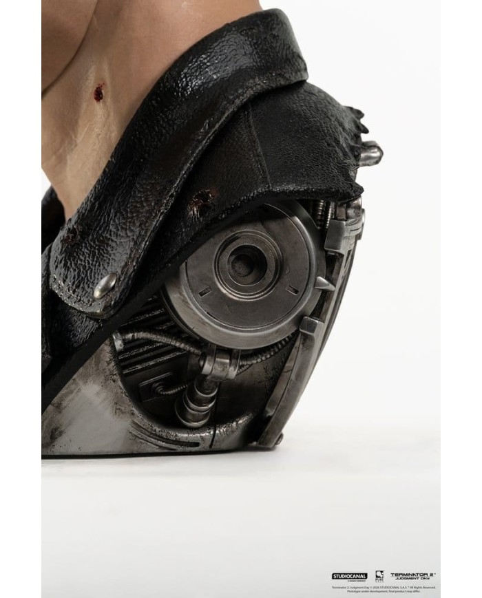 T-800 Model 101 Battle Damaged Art Mask Terminator 2 Replik 1/1