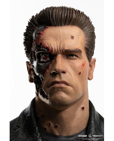 T-800 Model 101 Battle Damaged Art Mask Terminator 2 Replik 1/1