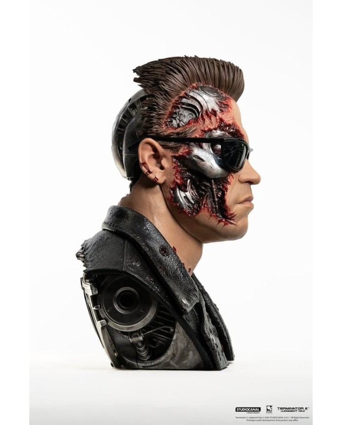 T-800 Model 101 Battle Damaged Art Mask Terminator 2 Replik 1/1
