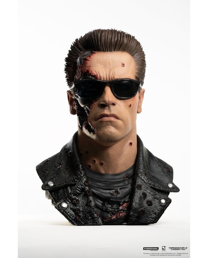 T-800 Model 101 Battle Damaged Art Mask Terminator 2 Replik 1/1