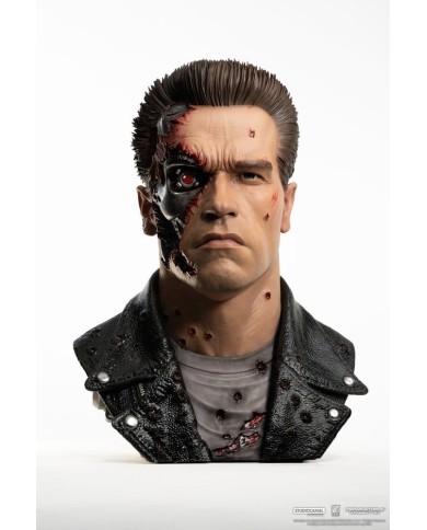 T-800 Model 101 Battle Damaged Art Mask Terminator 2 Replik 1/1