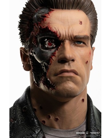 T-800 Model 101 Battle Damaged Art Mask Terminator 2 Replik 1/1
