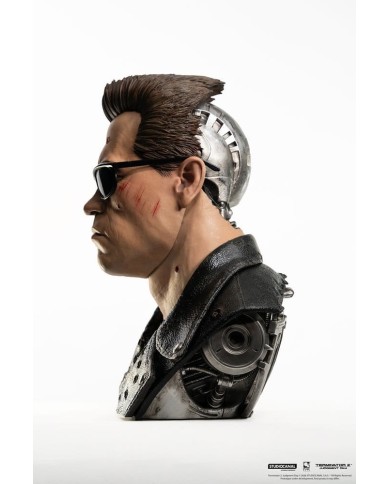T-800 Model 101 Battle Damaged Art Mask Terminator 2 Replik 1/1