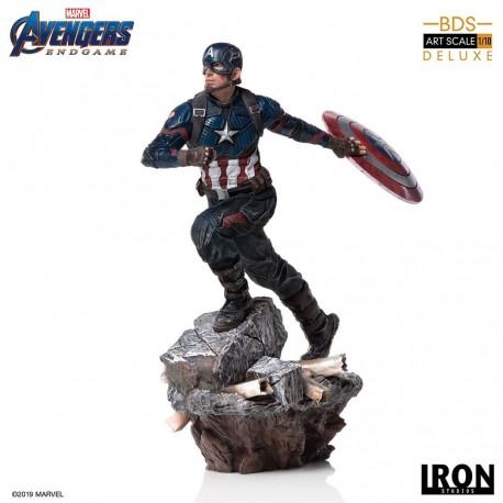 Captain America Vengadores: Endgame Estatua Deluxe BDS Art Scale 1/10