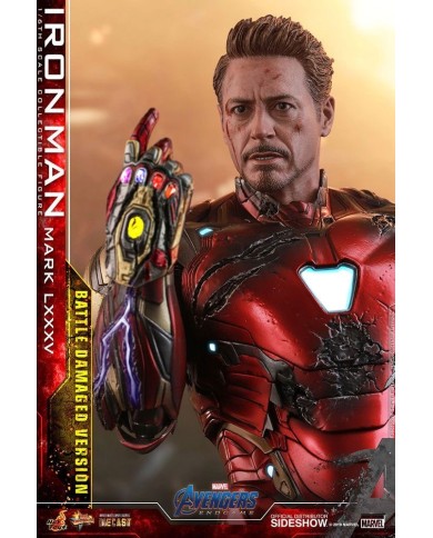 Iron Man Mark LXXXV Battle Damaged Ver. Vengadores: Endgame Figura MMS Diecast 1/6