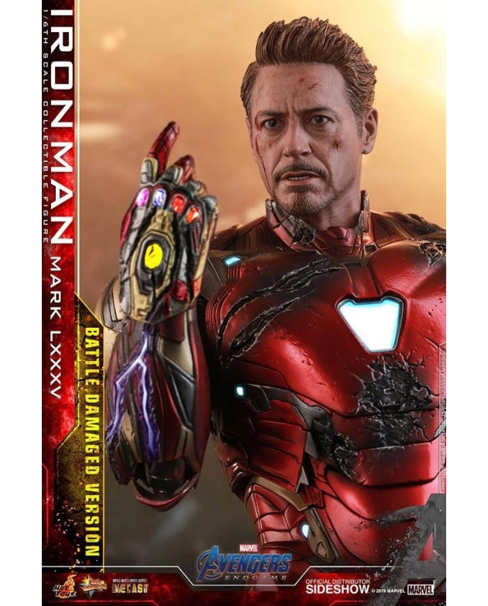 Iron Man Mark LXXXV Battle Damaged Ver. Vengadores: Endgame Figura MMS Diecast 1/6