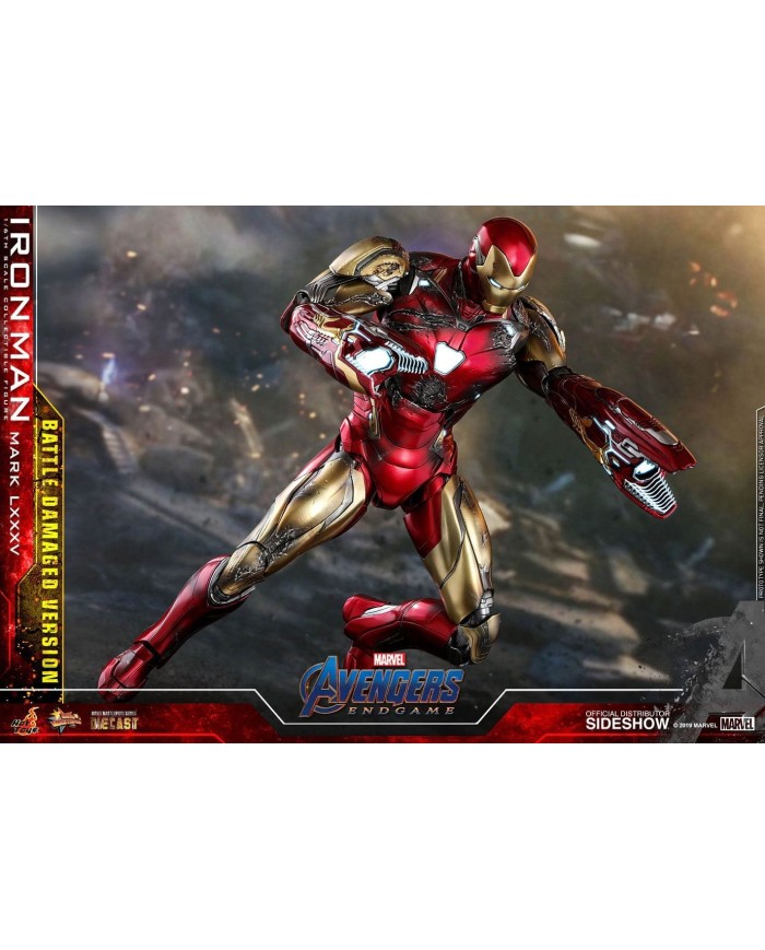Iron Man Mark LXXXV Battle Damaged Ver. Vengadores: Endgame Figura MMS Diecast 1/6