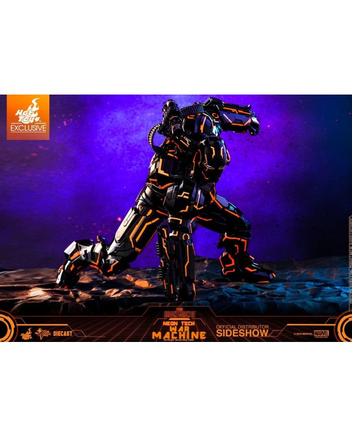 Neon Tech War Machine Hot Toys Exclusive Iron Man 2